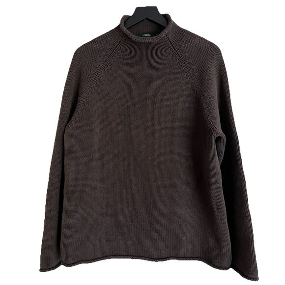 J. Crew Other - Vintage J Crew Men’s Cotton Roll neck Sweater Size L Brown